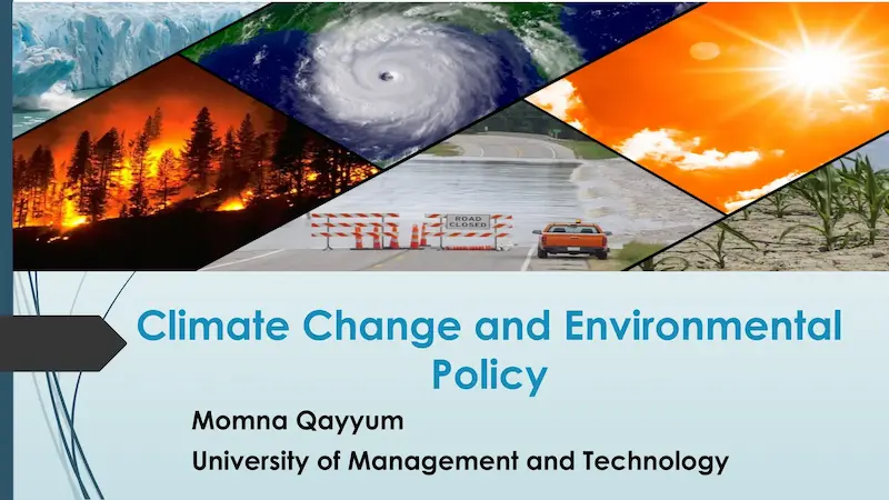 climate change and environmental policies