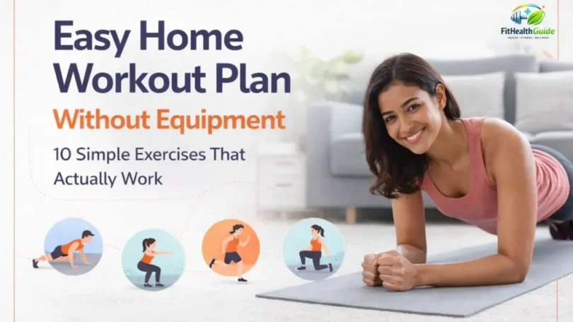 home workout for beginners: easy fitness guide to start at home